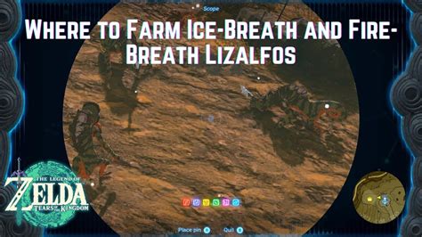 Ice-Breath Lizalfos. . Where to find fire breath lizalfos totk
